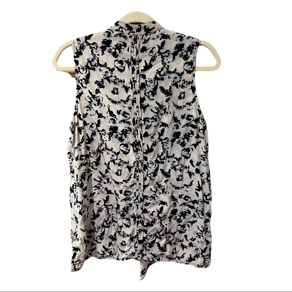 Proenza Schouler Silk Scribble Rose Ruffle Top (8) - Picture 6 of 11